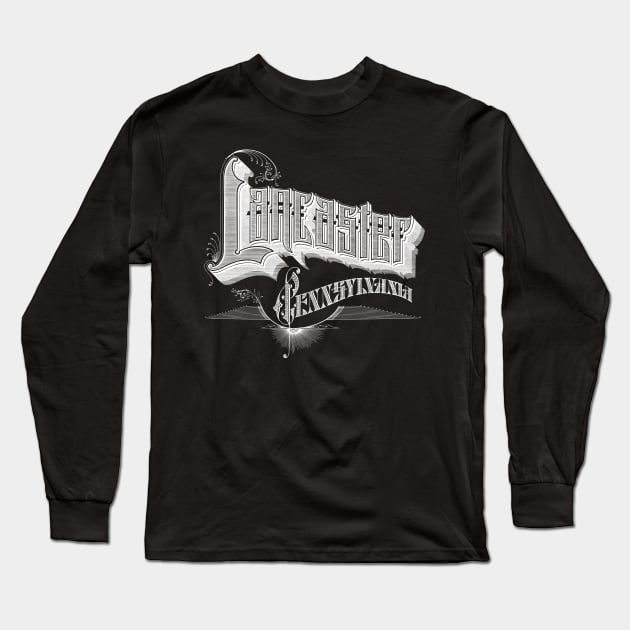 Vintage Lancaster, PA Long Sleeve T-Shirt by DonDota